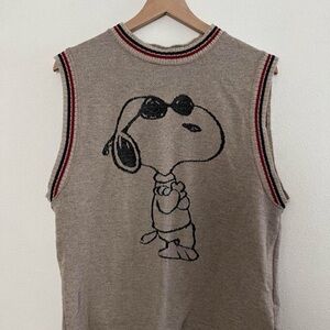 Zara Black and Red Snoopy Sweater